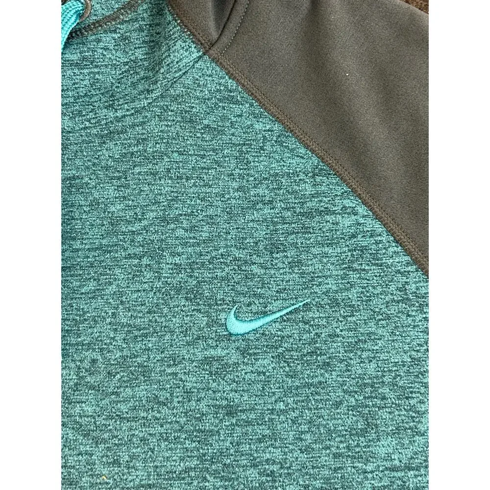 Nike‎ Therma-Fit Fleece Hoodie Sweatshirt Women's Size Medium 548804-479 Blue